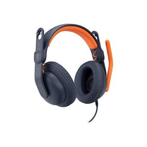 Logitech Zone Learn Wired Over-Ear Headset for Learners, USB-C – Kopfhörer mit Mikrofon – ohrumschließend – Ersatz – kabelgebunden – USB-C