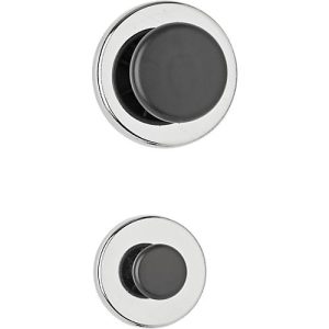 Magnet Maul, rund, mit Griffknopf, Ø 51 x T 24 mm, Haftkraft bis 9 kg, Stahl & Kunststoff, hellsilber, 1 Stück