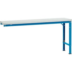 Manuflex Ansatztisch UNIVERSAL Spezial, 1750 x 800 mm, Kunststoff lichtgrau, lichtblau