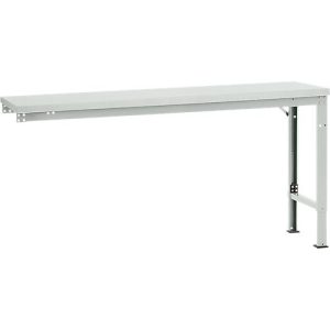 Manuflex Ansatztisch UNIVERSAL Spezial, 1750 x 800 mm, Melamin lichtgrau, lichtgrau