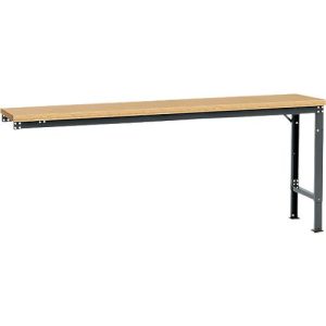 Manuflex Ansatztisch UNIVERSAL Spezial, 2000 x 800 mm, Multiplex natur, anthrazit