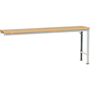 Manuflex Ansatztisch UNIVERSAL Spezial, 2000 x 800 mm, Multiplex natur, lichtgrau