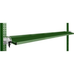 Manuflex Neigbare Ablagekonsole, für Reihe Universal oder Profi, Nutztiefe 195 mm, für Tischbreite 2000 mm, resedagrün