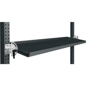 Manuflex Neigbare Ablagekonsole, für Reihe Universal oder Profi, Nutztiefe 345 mm, für Tischbreite 1500 mm, anthrazit