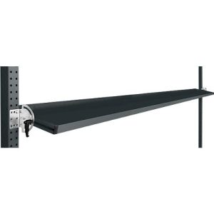 Manuflex Neigbare Ablagekonsole, für Reihe Universal oder Profi, Nutztiefe 345 mm, für Tischbreite 2000 mm, anthrazit