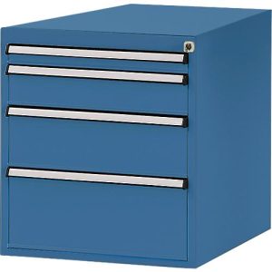 Manuflex Schubladen-Unterbauten, für Werkbank Profi Tiefe 700 mm, brillantblau