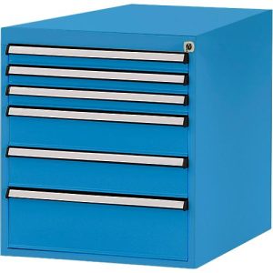 Manuflex Schubladen-Unterbauten, für Werkbank Profi Tiefe 700 mm, lichtblau