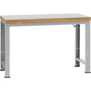 Manuflex Werkbank Profi Standard, Tischplatte Kunststoff B 1500 x T 700, alusilber