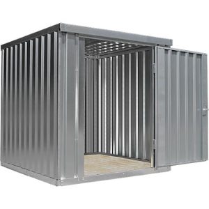 Materialcontainer MC 1200, verzinkt, zerlegt, mit Holzfußboden