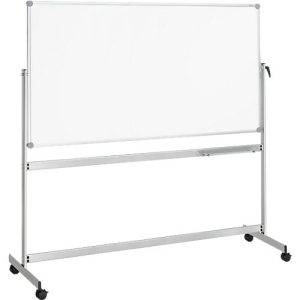 MAUL Wende-Whiteboard Revolve, mobil, emailliert, 1000 x 2100 mm