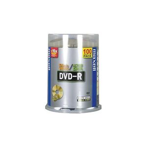 Maxell – 100 x DVD-R – 4.7 GB 16x – Cakebox