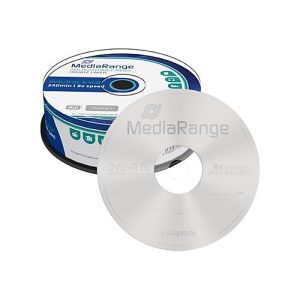MediaRange – 25 x DVD+R DL – 8.5 GB (240 Min.) 8x – Spindel MediaRange – 25 x DVD+R DL – 8.5 GB (240 Min.) 8x – Spindel