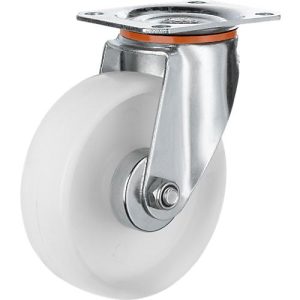 Mehrpreis 2 Lenk- und 2 Bockrollen, ø 125 mm, Polypropylen