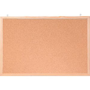 Memoboard Kork, Korktafel, Naturrahmen, 800 x 600 mm, braun