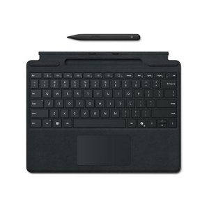 Microsoft Surface Pro Keyboard for Business – Tastatur – mit Stiftaufbewahrung – mit Beschleunigungsmesser, Touchpad – hinterleuchtet – QWERTY