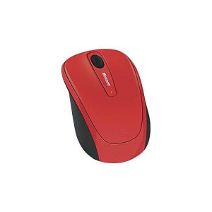 Microsoft Wireless Mobile Mouse 3500 – Limited Edition – Maus – 2.4 GHz – Flammrot glänzend
