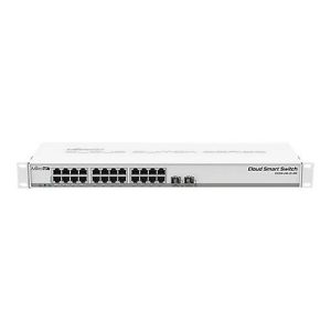 MikroTik Cloud Smart Switch CSS326-24G-2S+RM – Switch – Smart – 24 x 10/100/1000 + 2 x 10 Gigabit SFP+ – an Rack montierbar – PoE