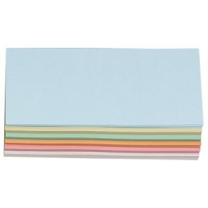 Moderationskarten, rechteckig, 95 x 205 mm, 250 Stück, farbsortiert