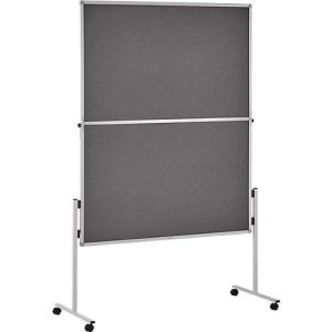 Moderationswand Legamaster ECONOMY, Filz – klappbar, grau