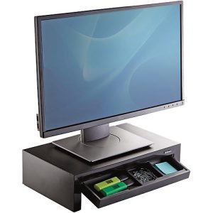 Monitor-Ständer Fellowes Designer Suites, 3-stufig höhenverstellbar, B 41 x T 24 x H 11 cm