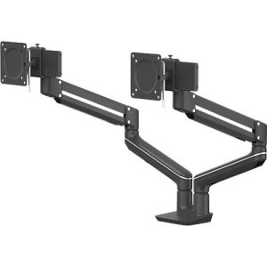 Monitorarm Fellowes® Tallo™, für 2 Displays bis 40′ & je bis 9 kg, höhenverstell-/dreh-/schwenk-/neigbar, Gasfeder, Kabelführung, Tischklemme, schwarz