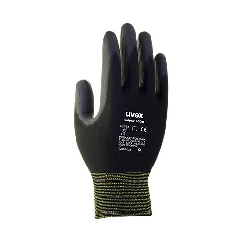 Montagehandschuh uvex unipur 6639, Polyamid, PU-Schicht, EN 388: 4131, abriebfest, 10 Paar, Größe 6