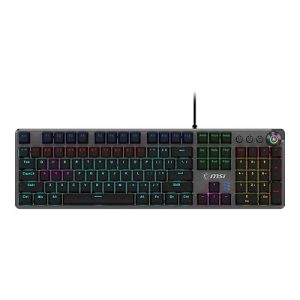 MSI FORGE GK310 – Tastatur – Hotswap-fähig – Hintergrundbeleuchtung – USB – Tastenschalter: roter Schalter