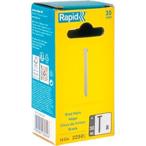 Nägel Rapid Typ 8/30, Präzisionsanschnitt, rostfreier Edelstahl, Packung mit 2250 Stück Nägel Rapid Typ 8/30, Präzisionsanschnitt, rostfreier Edelstahl, Packung mit 2250 Stück