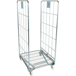 Nestbarer Rollbehälter, 2-seitig, Traglast 500 kg