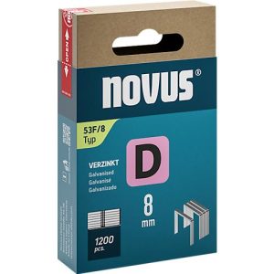 Novus Heftklammern Typ D, Länge 8 mm, Stahldraht, 1200 St.