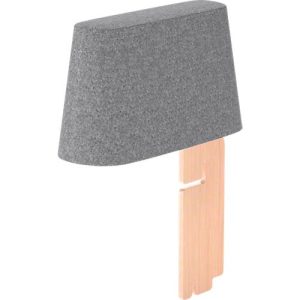 NowyStyl Rückenlehne für Sitzpoufs Tri.Ply L und M, grau