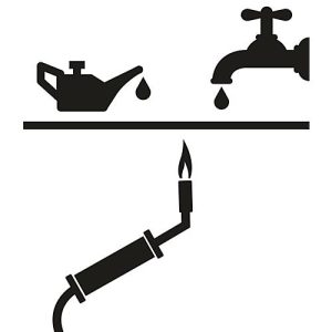 Öl- und wasserdichte Verschweißung, für Typ AK 50 + 75