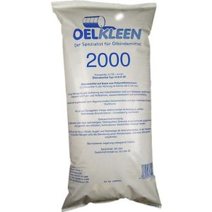 Ölbindemittel Oel-Kleen 2000, Typ III R/SF, auch für Säuren & Laugen, Volumen 50 l, Pelletgröße 0,125-4 mm, weiß