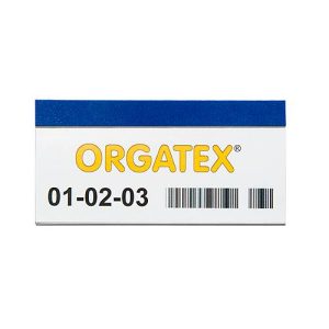 ORGATEX Magnet-Einsteckschilder Color, 48 x 150 mm, blau, 100 St.