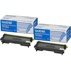 Original Brother Toner TN-2000, Doppelpack, schwarz