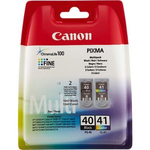 Original Canon Tintenpatronen PG-40/CL-41 CMYK, Mixpack, schwarz, Tri-Colour