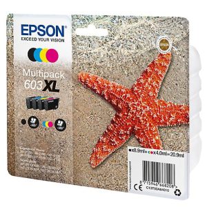 Original Epson Tintenpatronen 603XL CMYK, Mixpack, cyan, magenta, gelb, schwarz