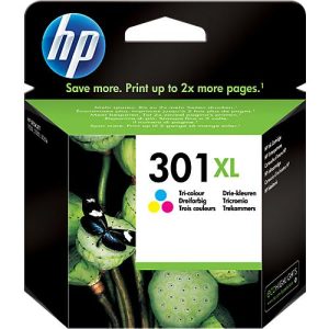 Original HP Tintenpatrone 301XL CMY, Einzelpack, Tri-Colour