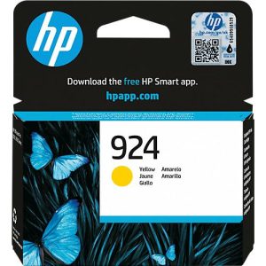 Original HP Tintenpatrone 924 (4K0U5NE), bis zu 400 Seiten, Einzelpack, gelb