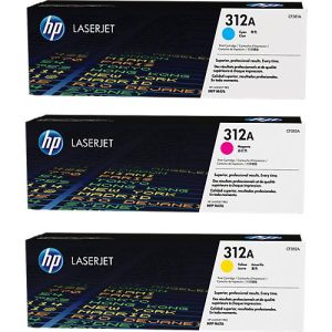 Original HP Toner 312A, Multipack, cyan, magenta, gelb