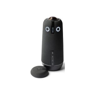 Owl Labs Meeting Owl 4+ – Videokonferenzkomponente – holzkohlefarben  – mit Owl Labs Expansion Mic