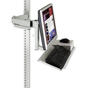 Packpool Monitorträger, Tastatur- u. Mousefläche, 15–24′ Monitore, VESA 75 mm