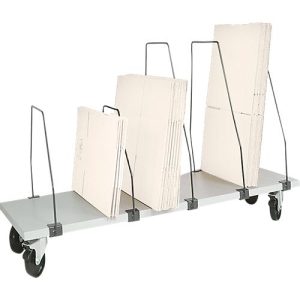 Packpool Untertisch-Magazin, fahrbar, 6 Schiebebügel, f. Packtische B 1500 mm