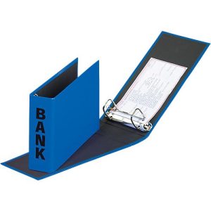 PAGNA Bankordner, PP Karton, Rückenbreite 52 mm, DIN A6 quer, blau