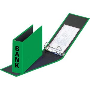 PAGNA Bankordner, PP Karton, Rückenbreite 52 mm, DIN A6 quer, grün