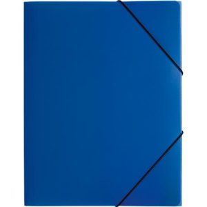 Pagna Eckspannmappe, DIN A4, aus Polypropylen (PP), drei Innenklappen, blau