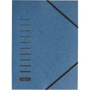 PAGNA Eckspannmappe, DIN A4, Gummizugverschluss, 25 Stück, blau