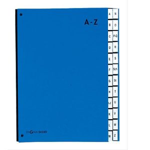 PAGNA Pultordner Color A – Z, auch für Überformate, Polypropylen, blau