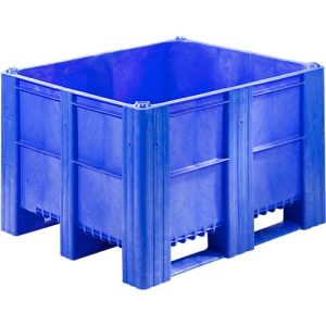 Palettenbox, geschlossen, 620 l, blau