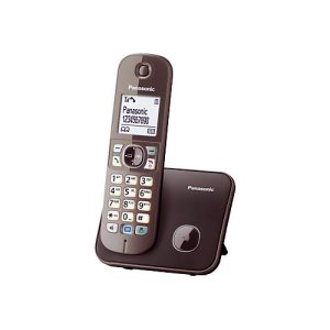 Panasonic KX-TG6811 – Schnurlostelefon mit Rufnummernanzeige – DECT – Mokkabraun